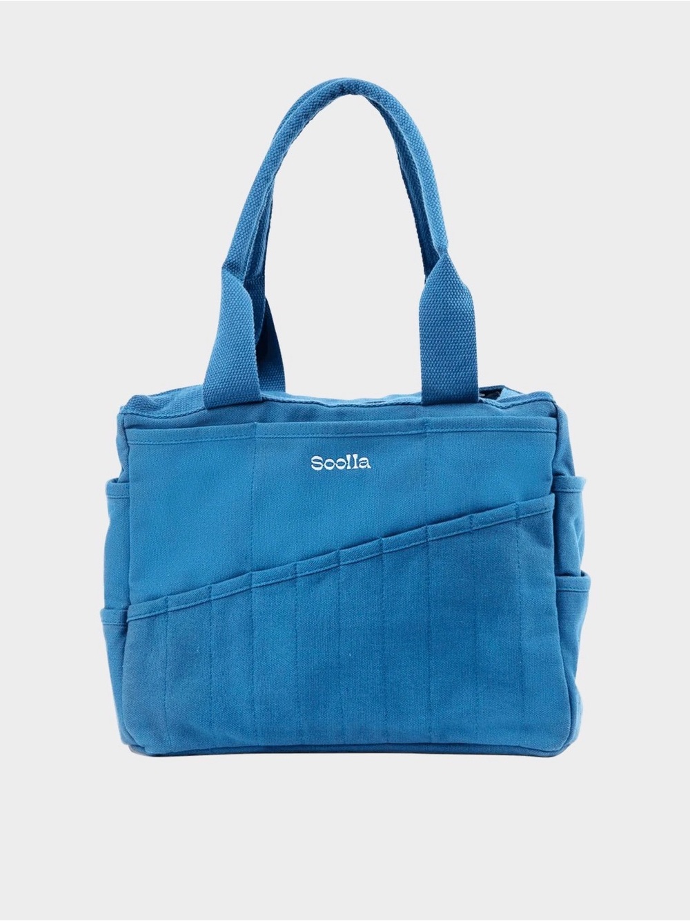 Soolla Blue Canvas Tote Bag - Women's Shoulder Bag